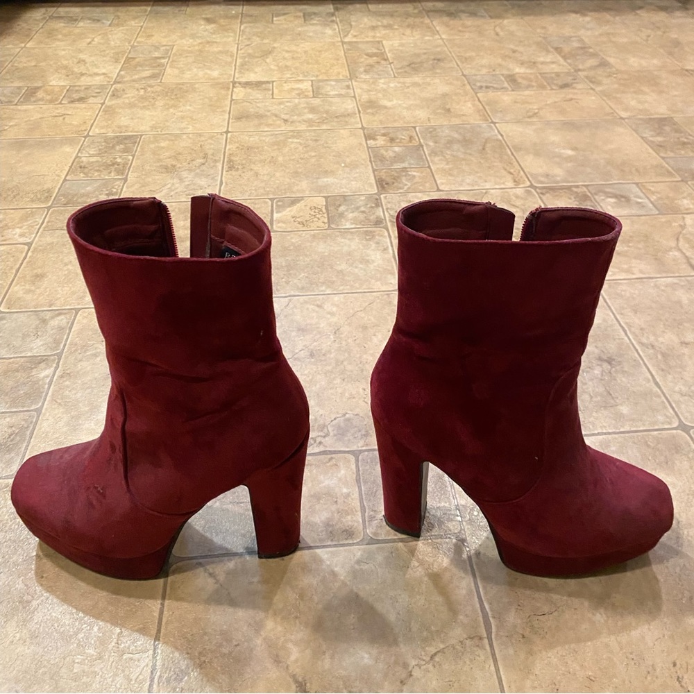 Platform Heeled Boots